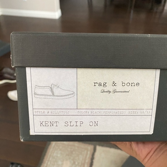 Rag & Bone Kent slip on loafers perforated leather shoes women’s 11 men’s size 9